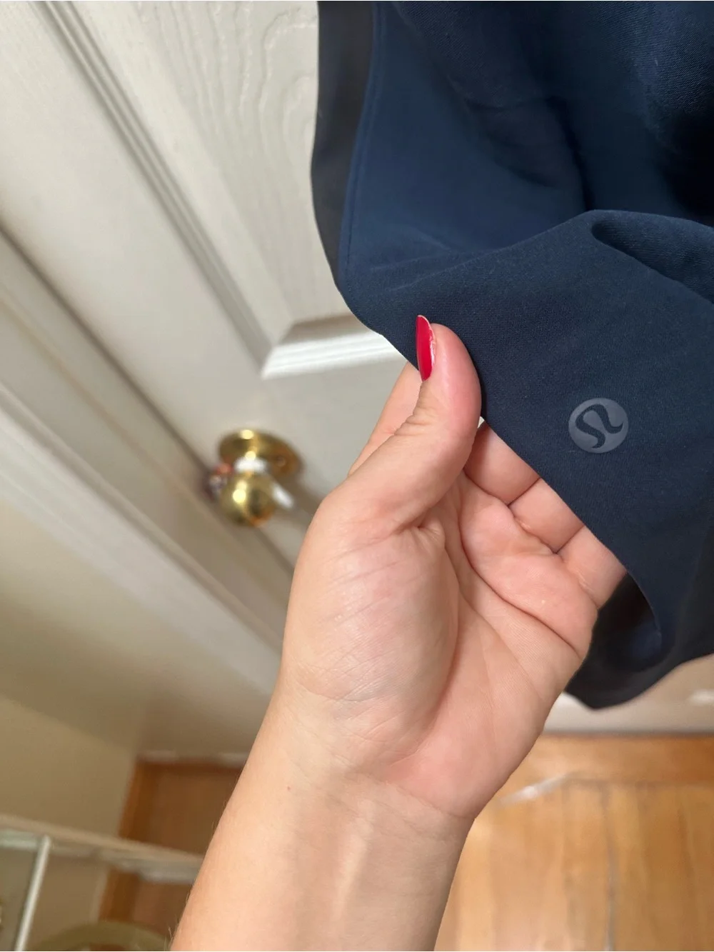 Lululemon On The Fly Pant Woven *Track Stripe True Navy Black 6